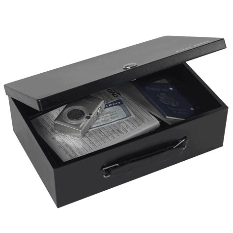 slim steel lock box|lockable metal boxes medium.